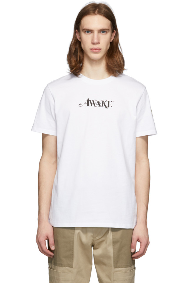 

2 Moncler 1952 белая футболка с логотипом Awake NY Edition Moncler Genius, белый
