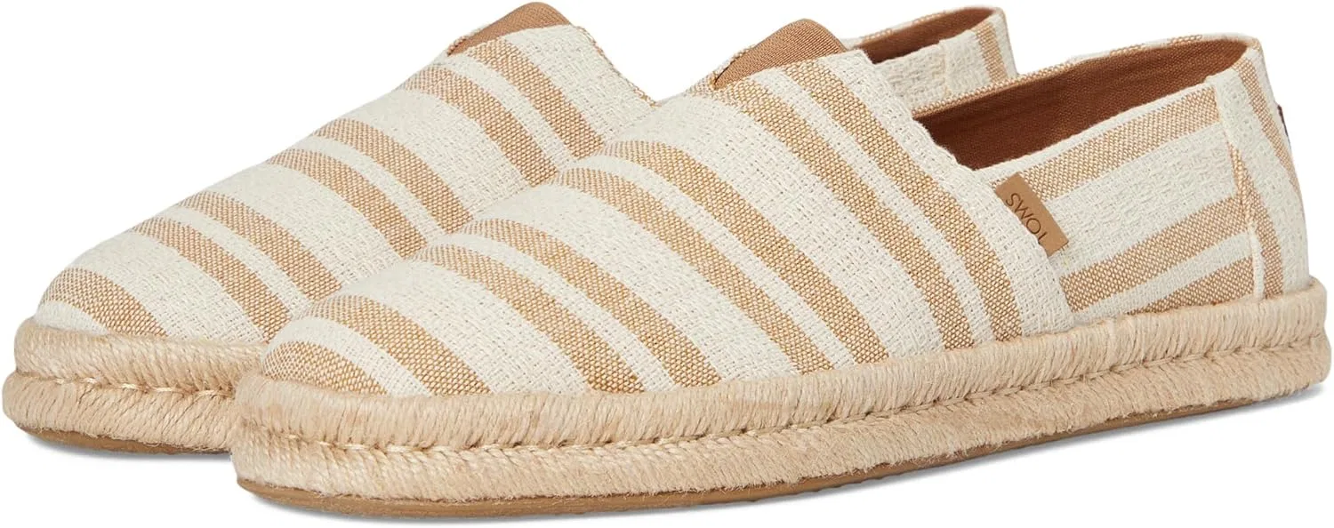 Женские лоферы TOMS Alp Rope 2.0 без каблука, Toffee Beach Stripe