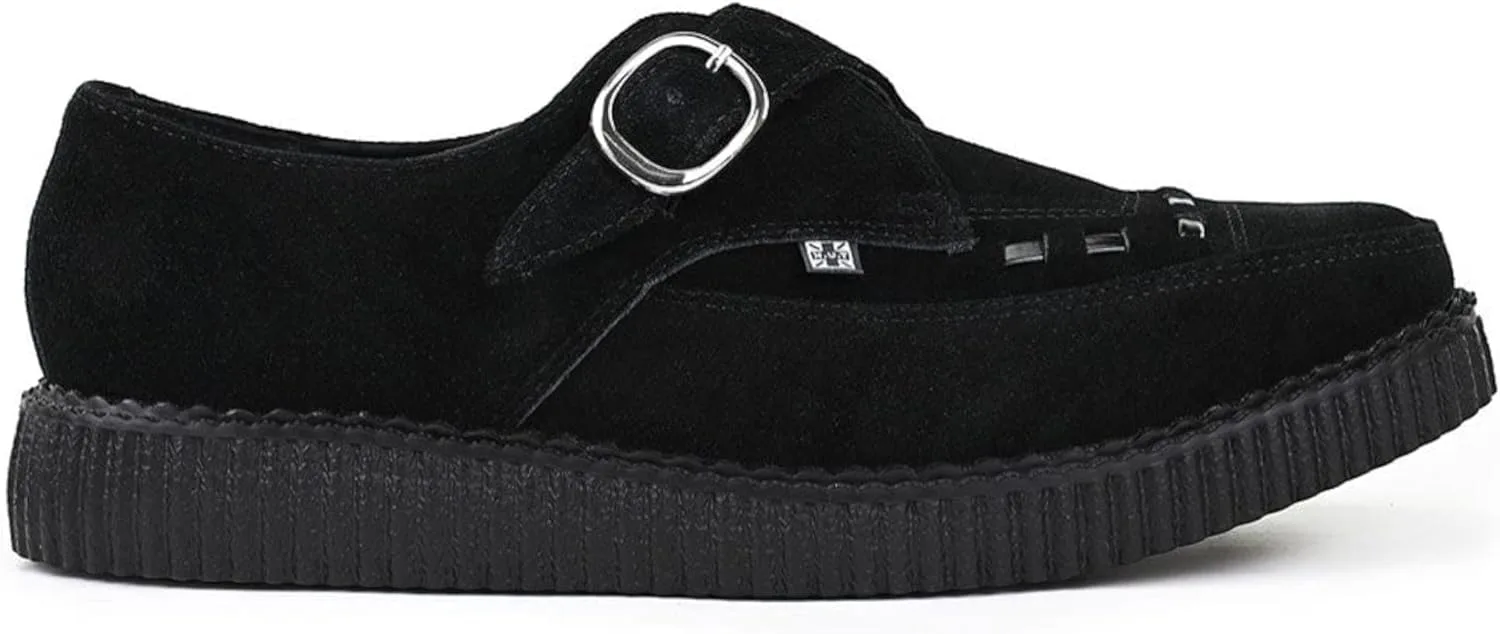 Кожаные туфли Infinity Leather TUK Footwear, унисекс, с восточными носками, в готическом стиле, на платформе, черный