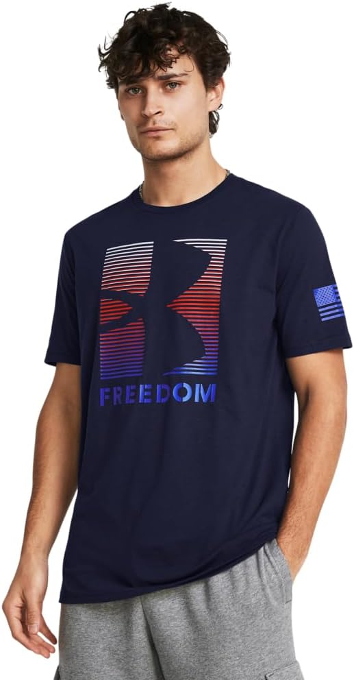 

Футболка с коротким рукавом Under Armour Freedom Graphic, (410) Midnight Navy/Team Royal