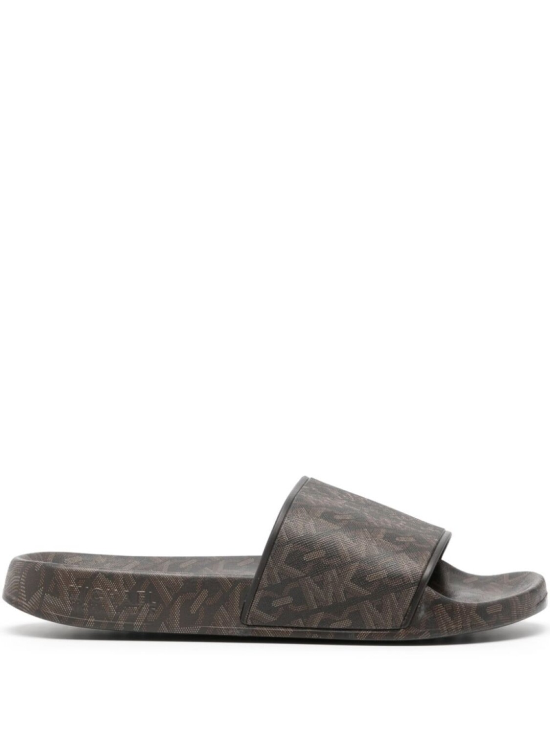 Michael Michael Kors шлепанцы Gilmore с логотипом, коричневый