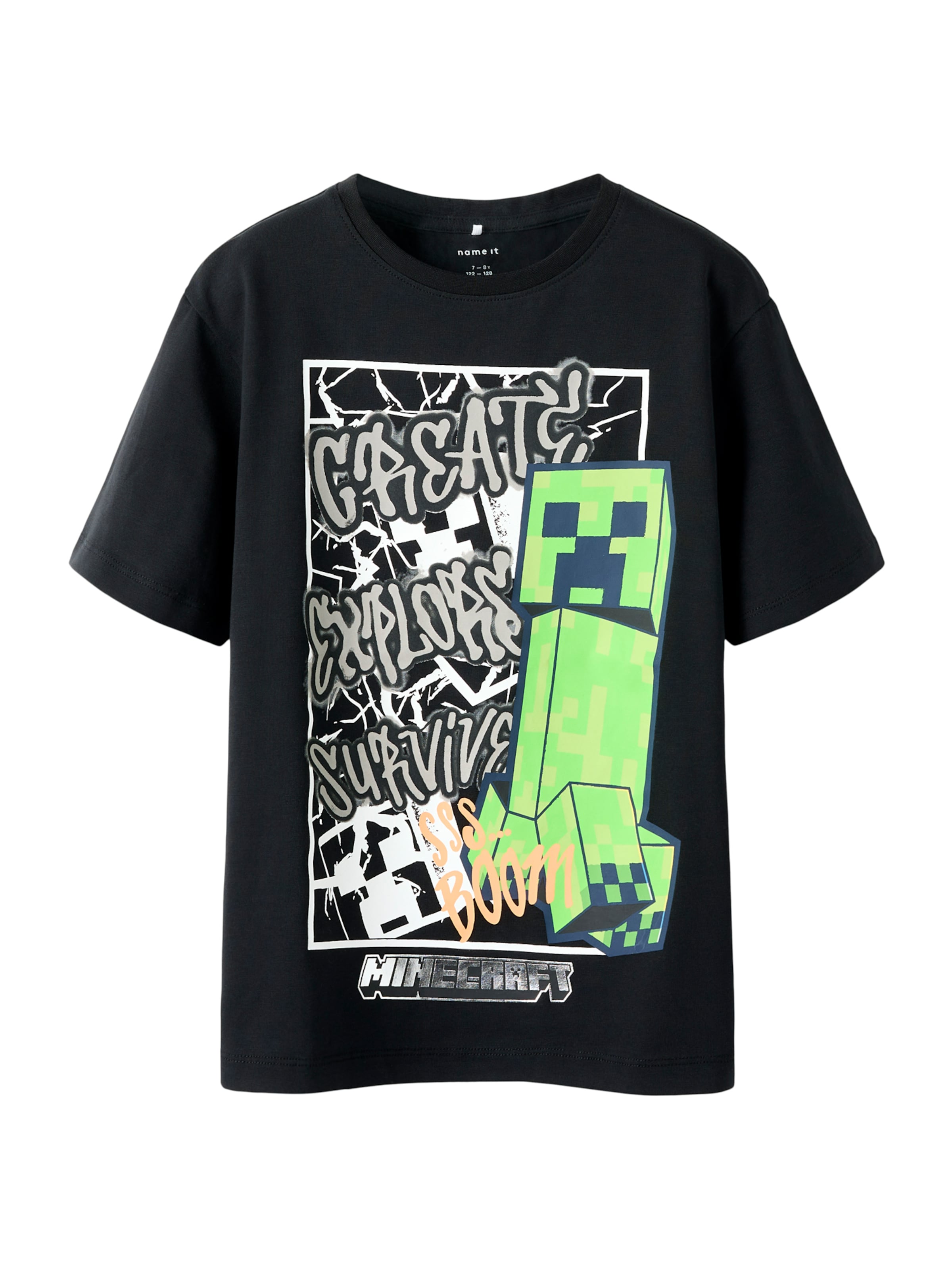 

NAME IT Футболка 'NKMMase Minecraft' в черном цвете