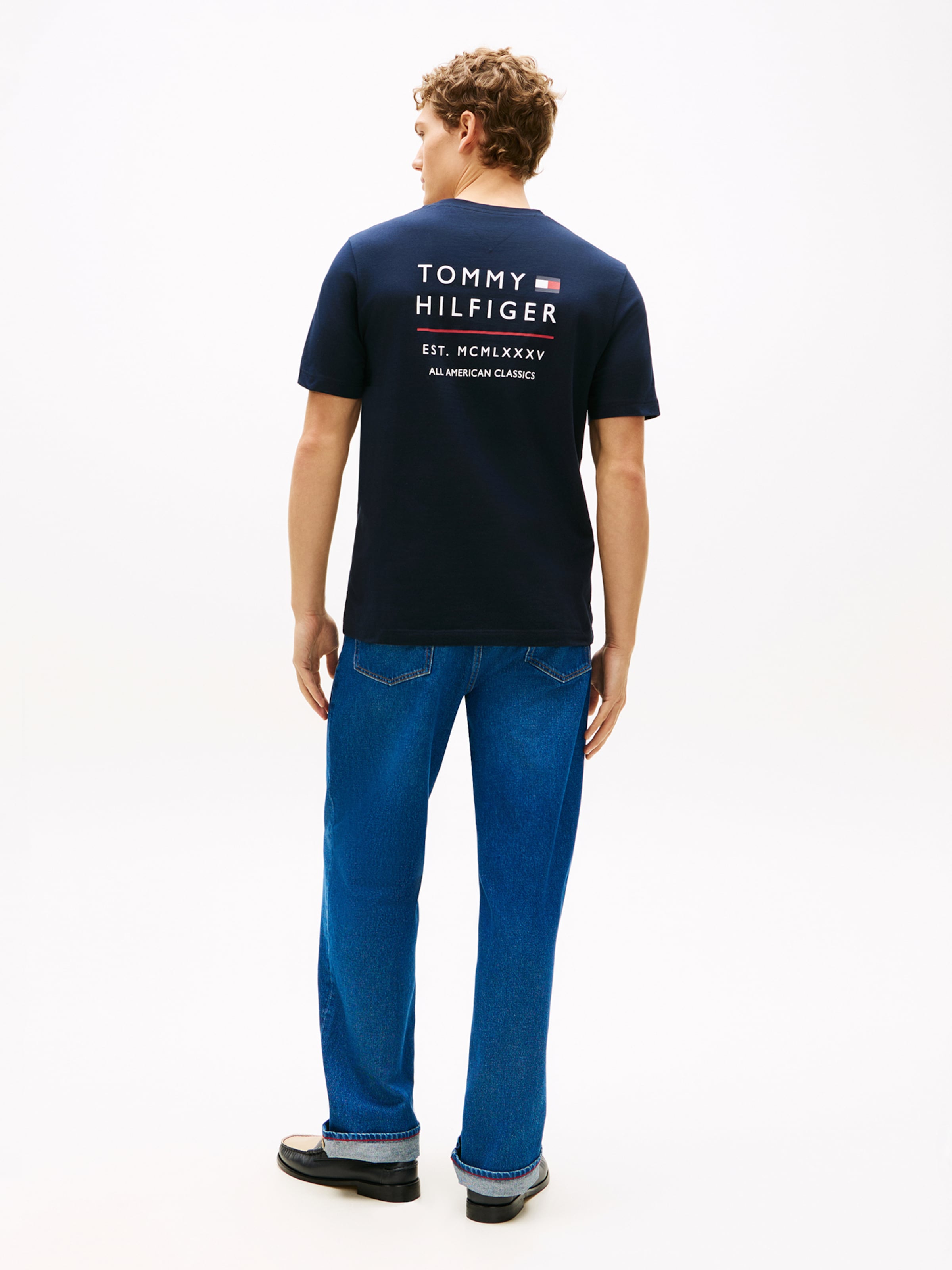 TOMMY HILFIGER Футболка 'BRAND LOVE' в цвете Navy — фото 4