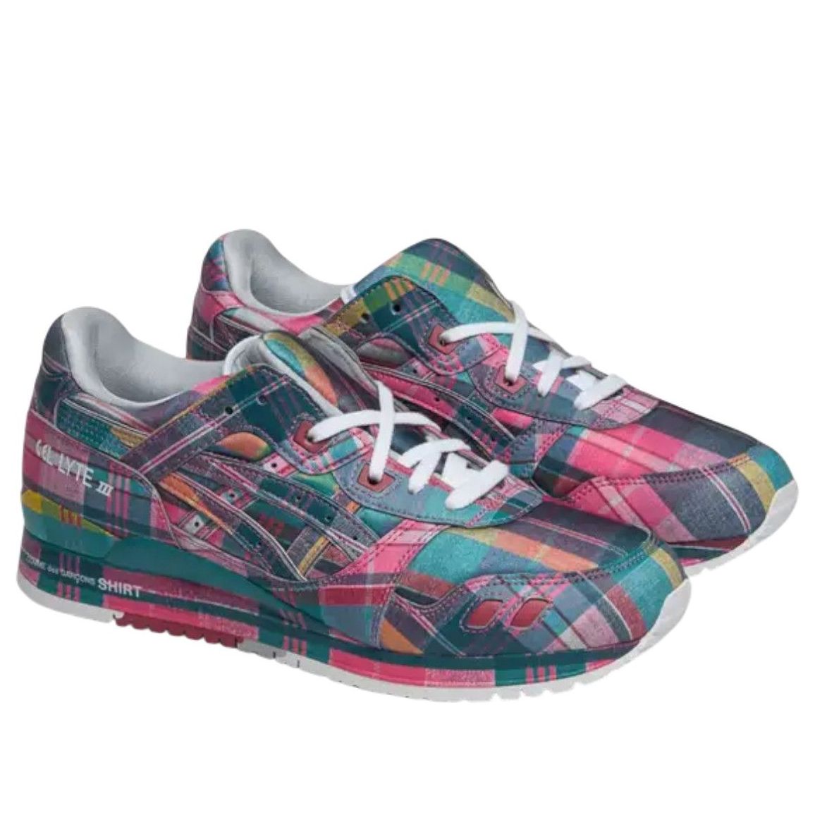 РУБАШКА Asics x COMME des GARCONS Gel-Lyte III '07 Remastered 'Pink Plaid' — фото 2