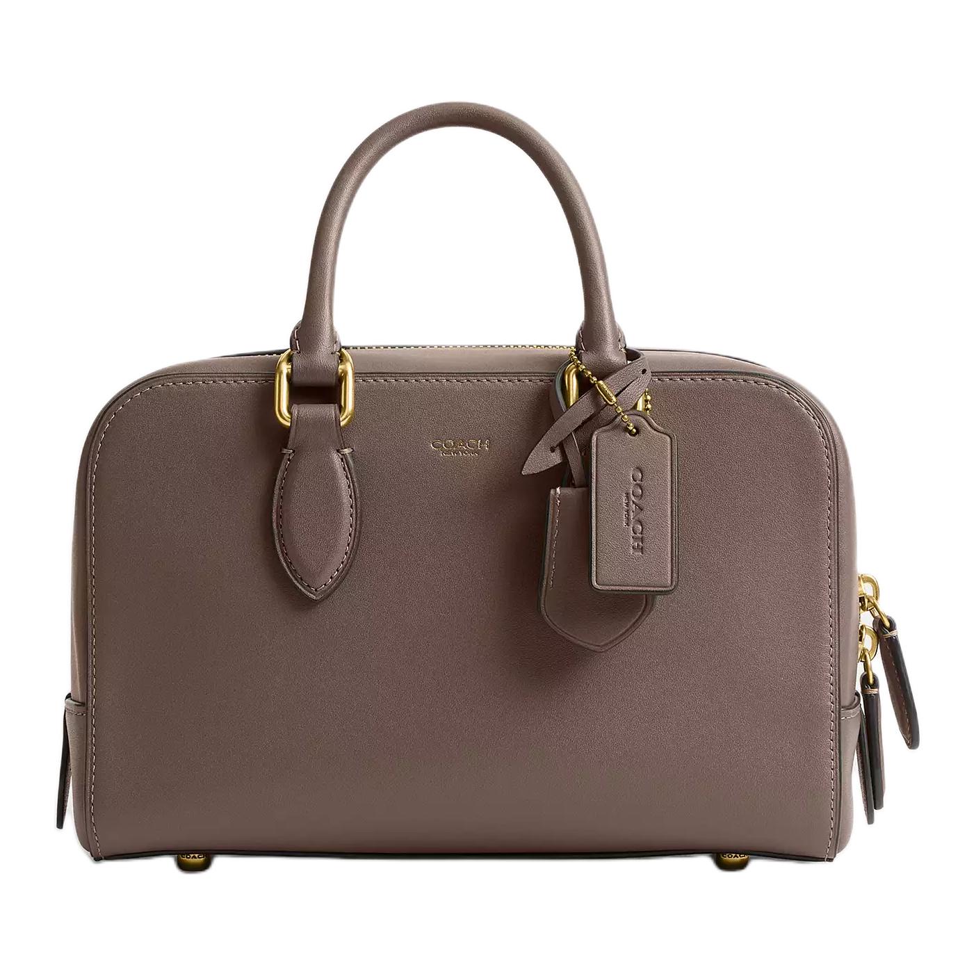 

COACH Бархатистая кожаная сумка через плечо