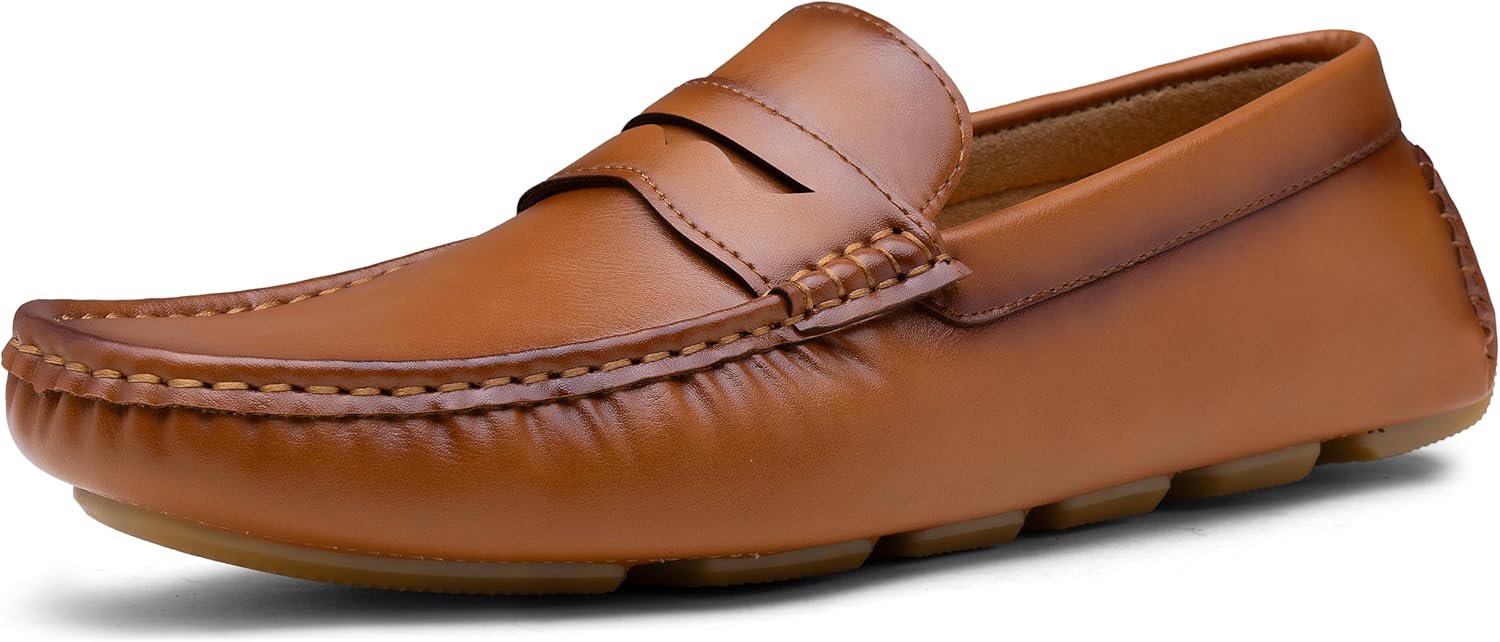 

Мужские лоферы Vostey, слипоны, водительские лоферы, повседневные лоферы для мужчин, коричневый