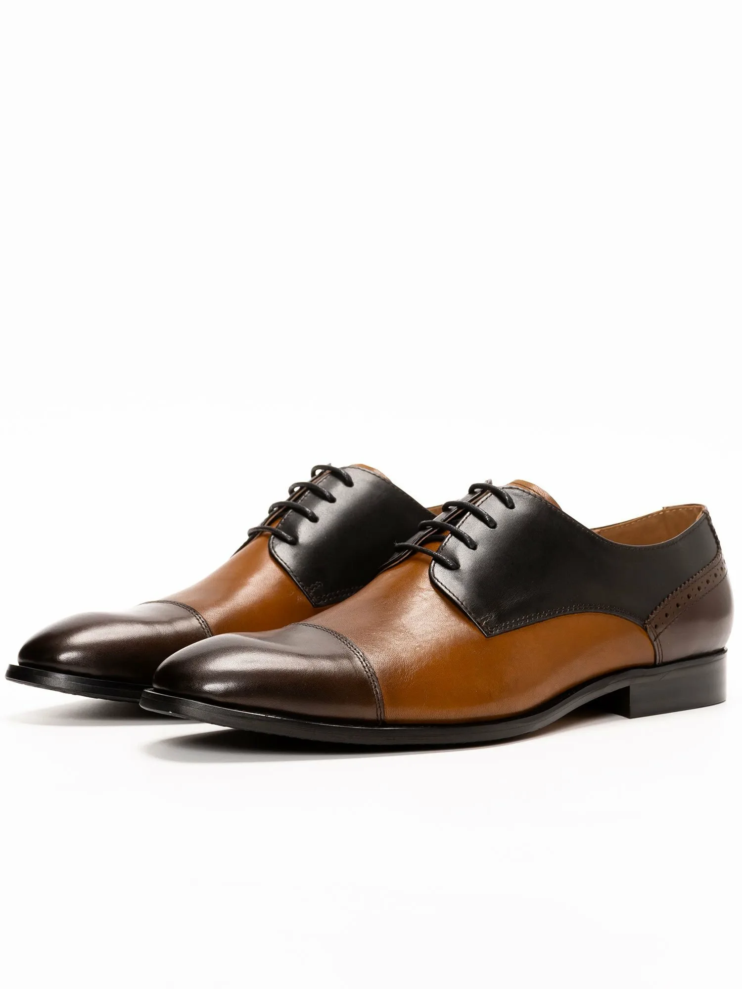 Кроссовки на шнуровке LUCIUS Color Mix, Brown