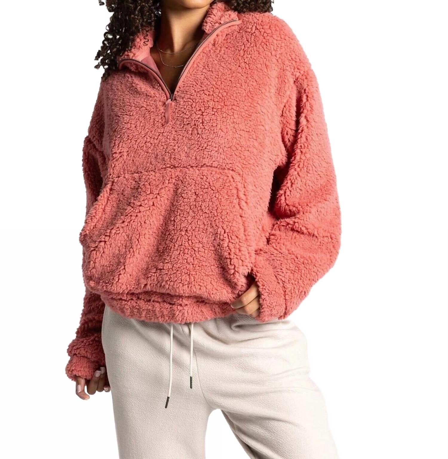 

Пуловер Voyage в кирпично-красном цвете Thread & Supply