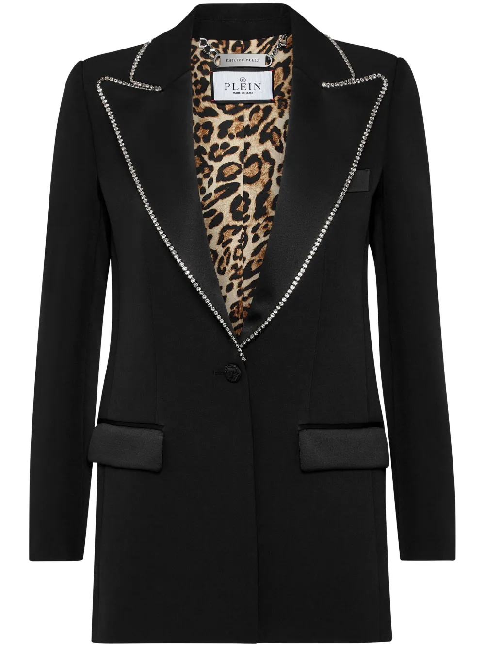 

Блейзер с кристаллами Philipp Plein, черный