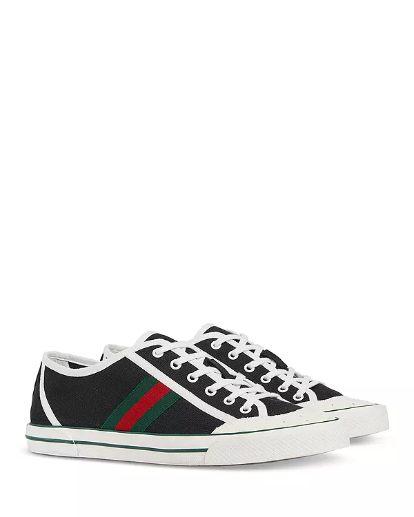 Мужские теннисные кроссовки 1977 года Gucci, черный — фото 4