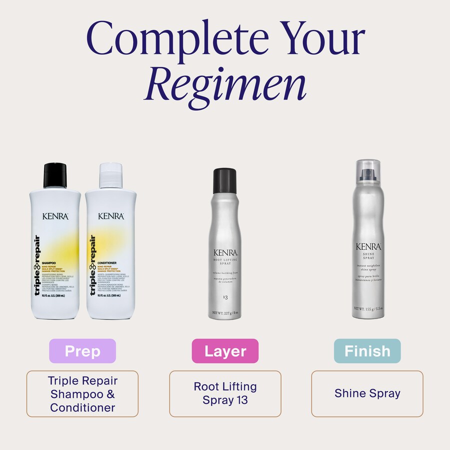 Шампунь Triple Repair для восстановления поврежденных волос. Kenra Professional, 33.8 oz/1000 ml — фото 3
