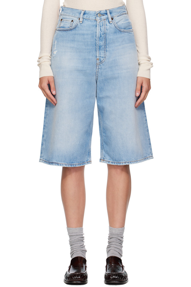 

Acne Studios Синие свободные джинсовые шорты