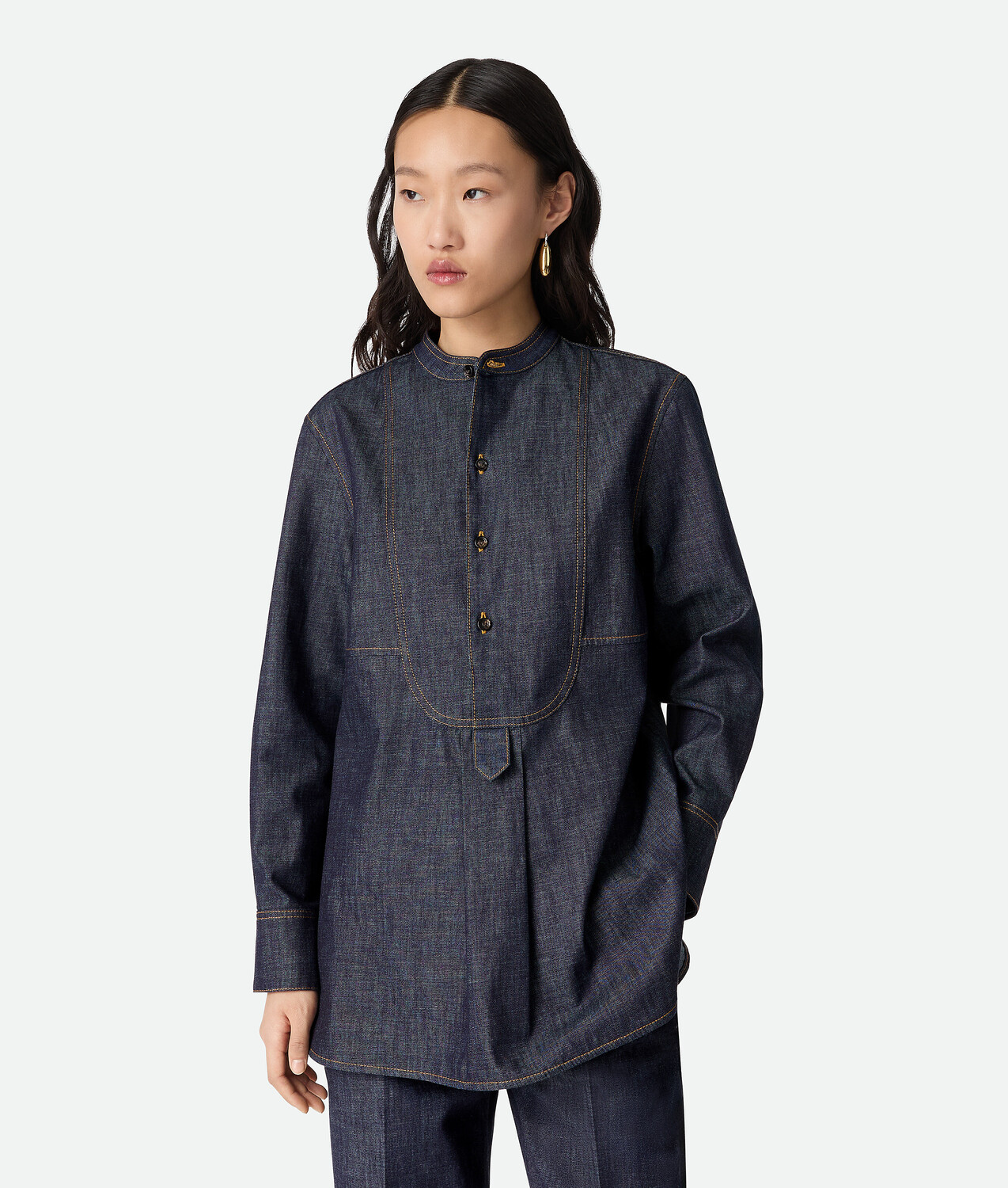 

Indigo denim shirt BOTTEGA VENETA, индиго