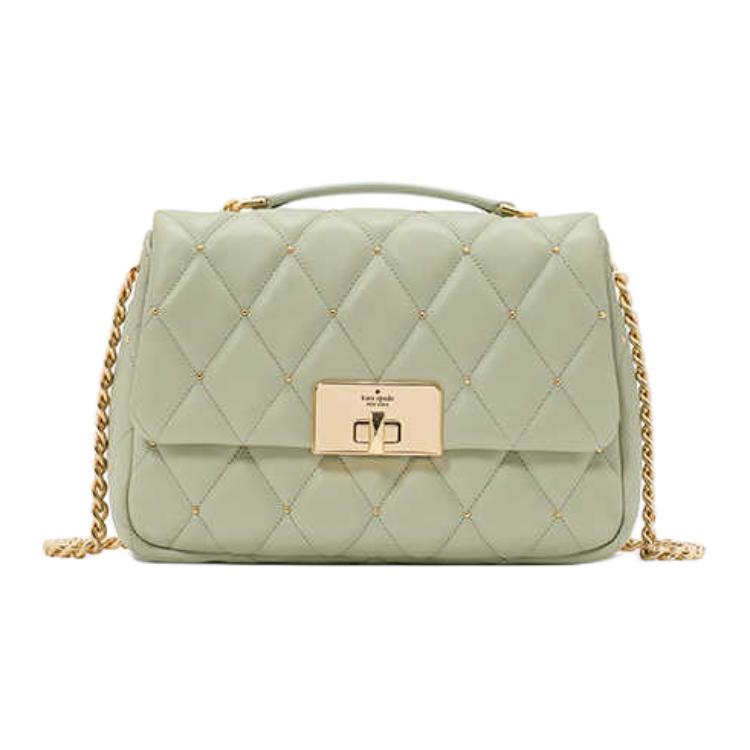 

Kate Spade Кожаная сумка через плечо женская шалфейная зеленая