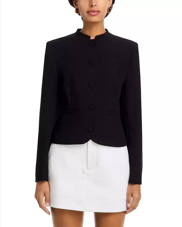 

Приталенного жакета Azra из саржи French Connection, черный