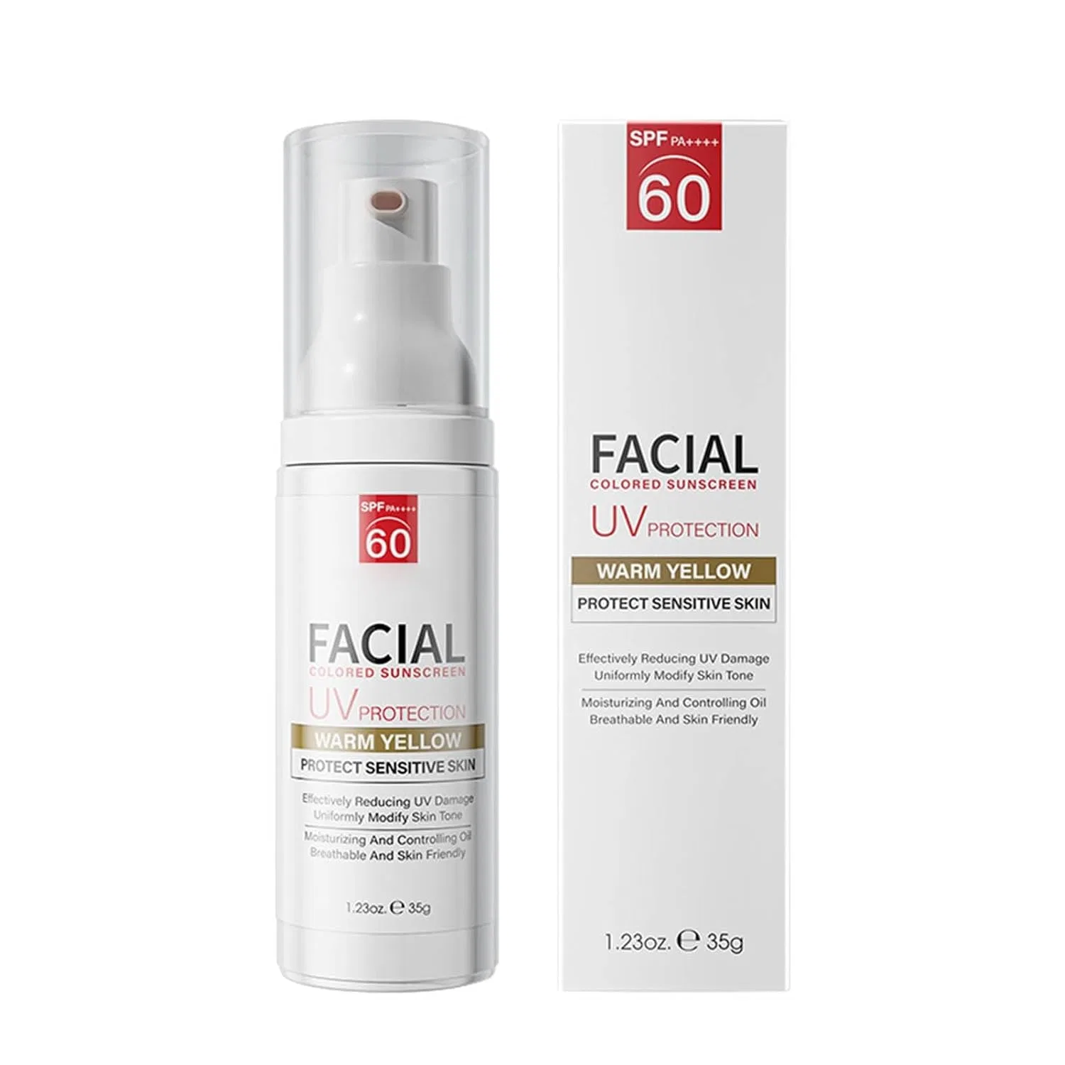 Тонирующий солнцезащитный крем для лица и тела SPF 60 Rubu22A
