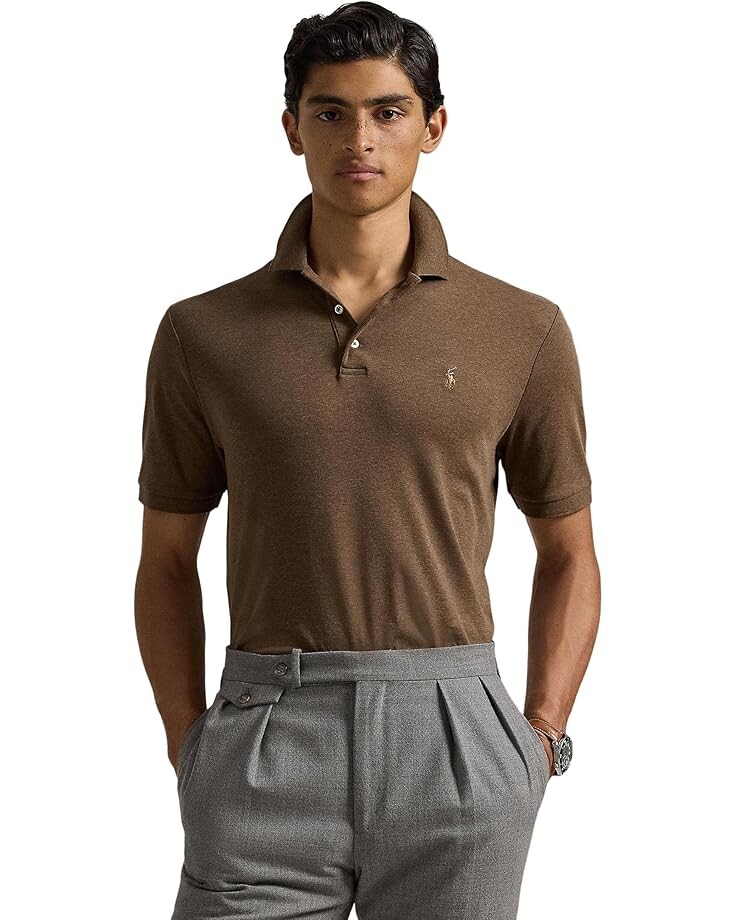 

Поло Polo Ralph Lauren Short Sleeve Solid KC Soft Touch - Classic, цвет Cedar Heather