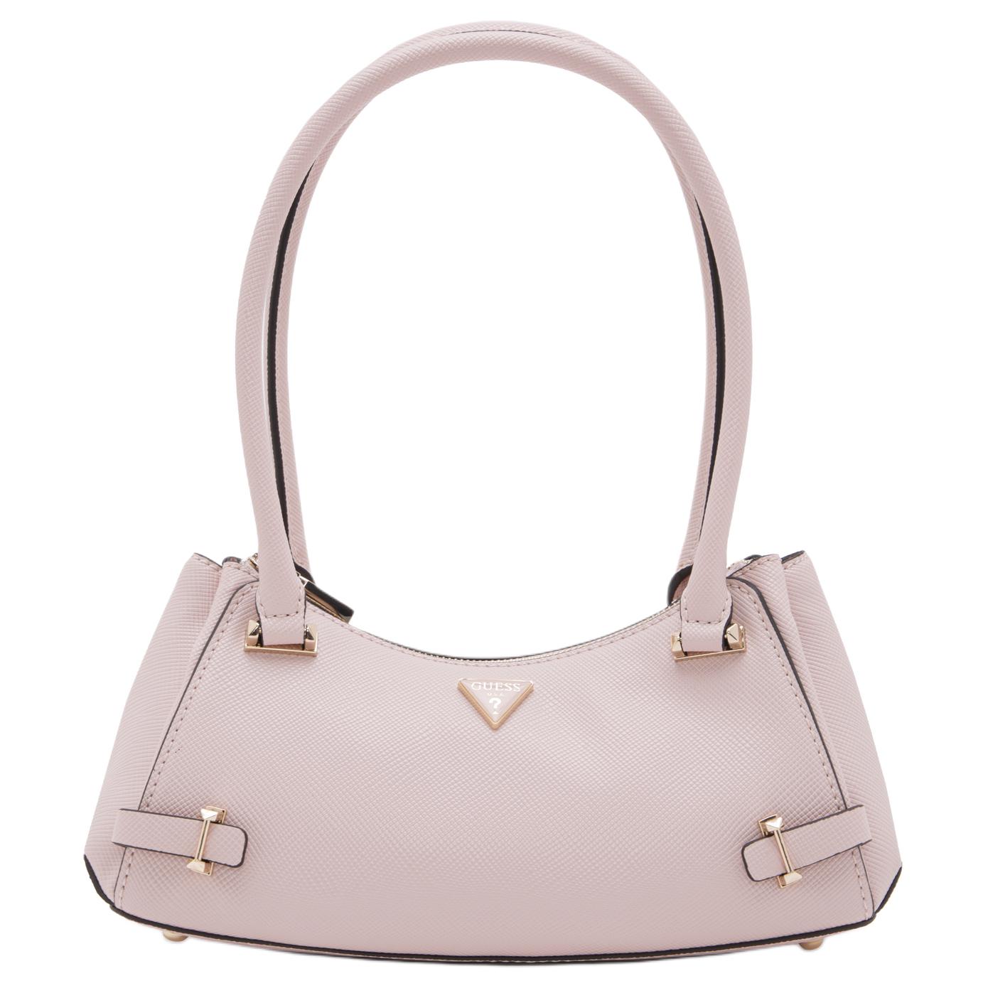 

GUESS Искусственная кожа женская сумка сумка-багет серый розовый, Gray Pink