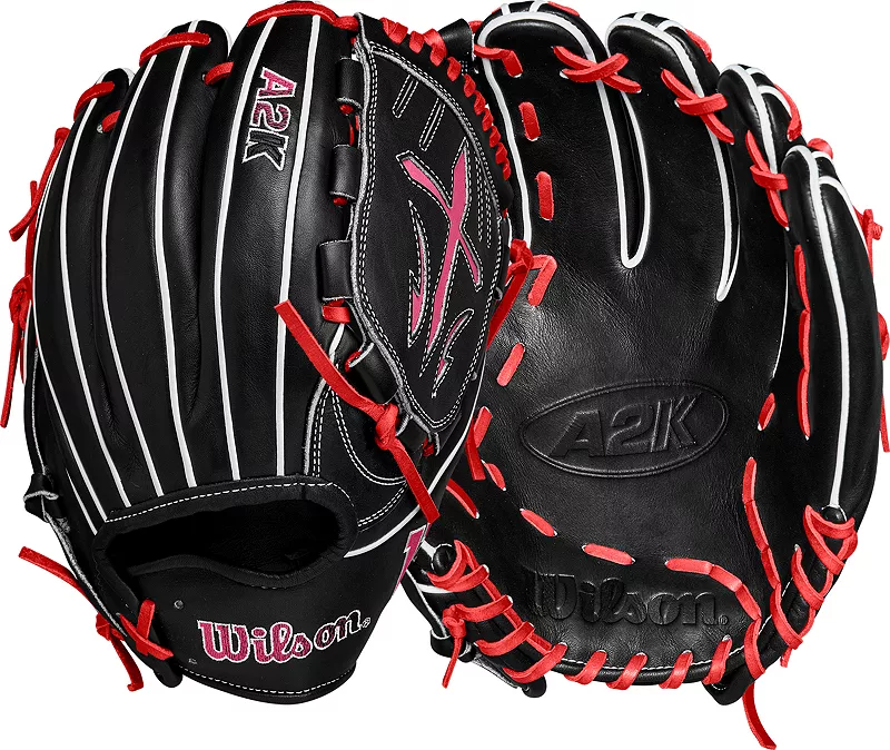 

Перчатки Wilson 12 дюймов серии B23 A2K 2025 г, черный/розовый