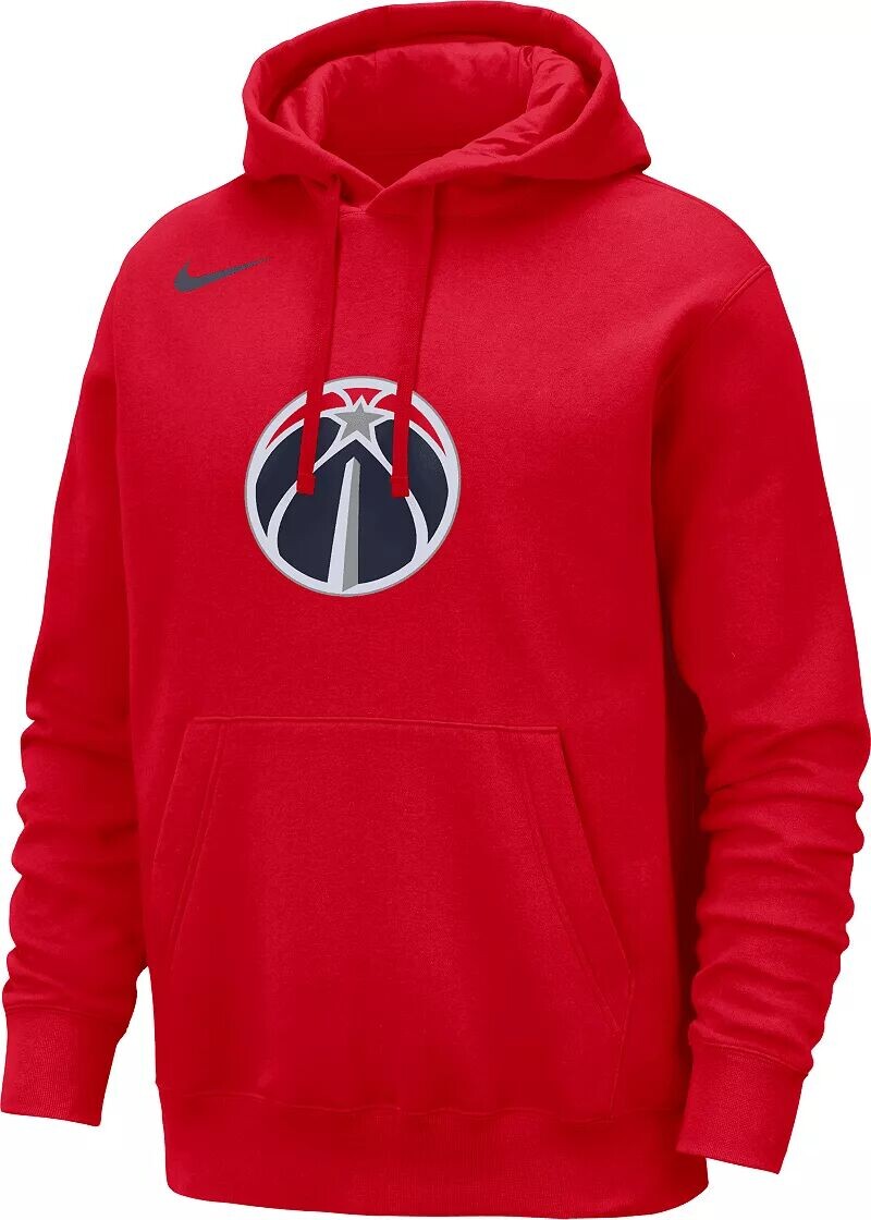 

Мужская худи с красным логотипом Nike Washington Wizards