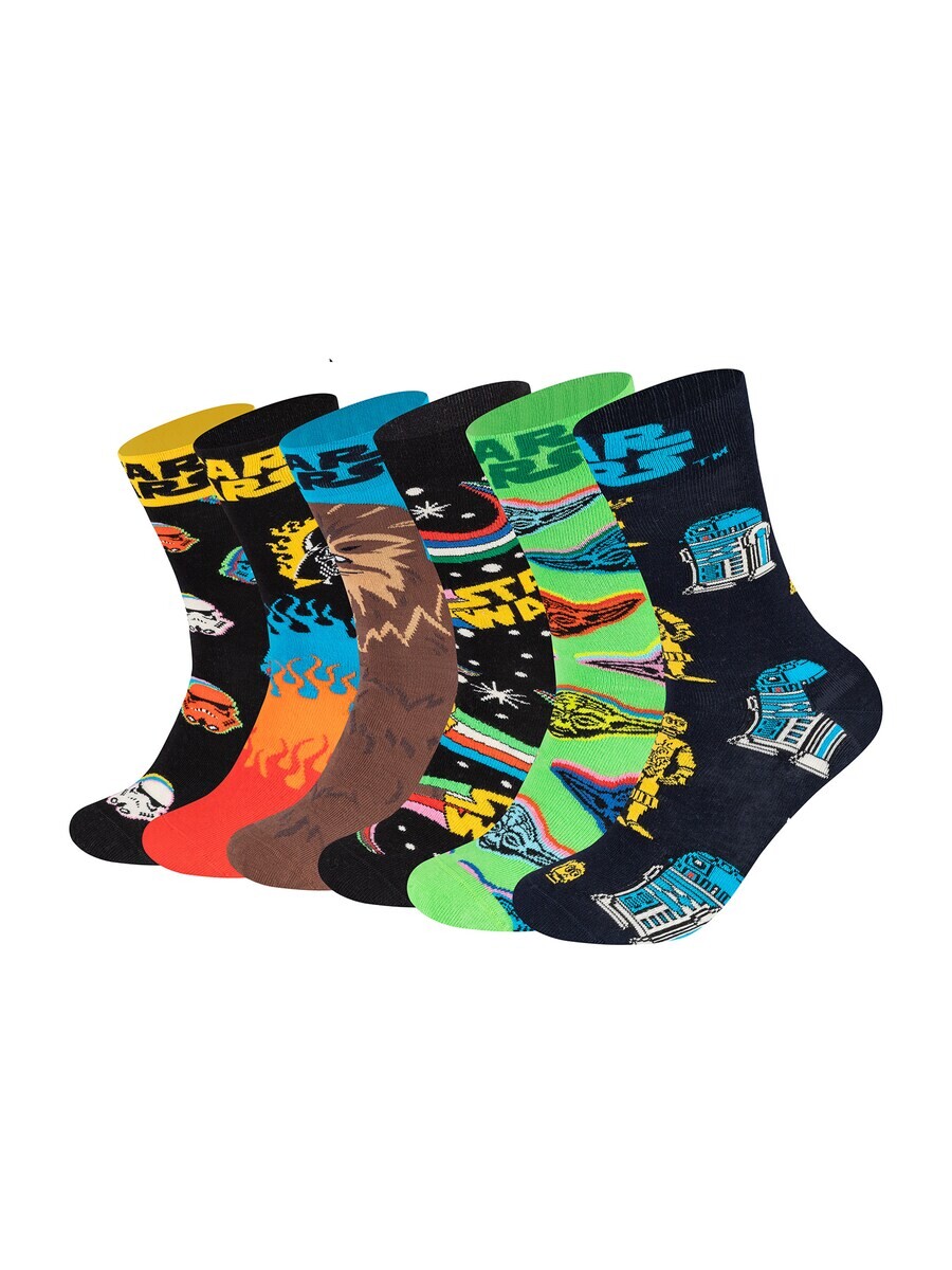 

Носки Happy Socks Socks Star Wars, синий/коричневый/зеленый