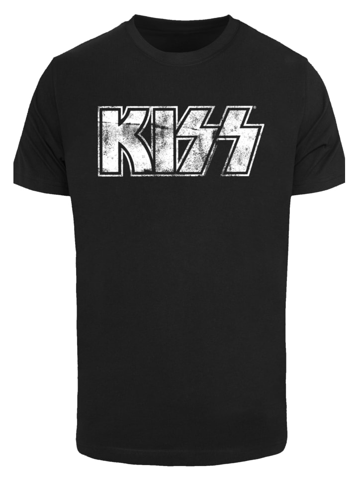 

Футболка с винтажным логотипом рок-группы Kiss черного цвета F4NT4STIC, Черный, Футболка с винтажным логотипом рок-группы Kiss черного цвета F4NT4STIC