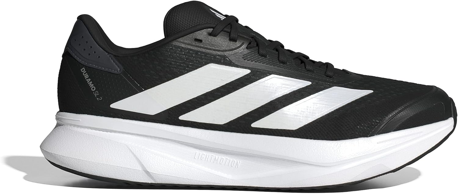Мужские кроссовки для бега adidas Duramo SL 2, белый/черный/серый — фото 3