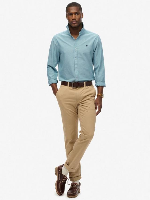 Оксфордская рубашка из органического хлопка Regular Fit Superdry, Green — фото 3