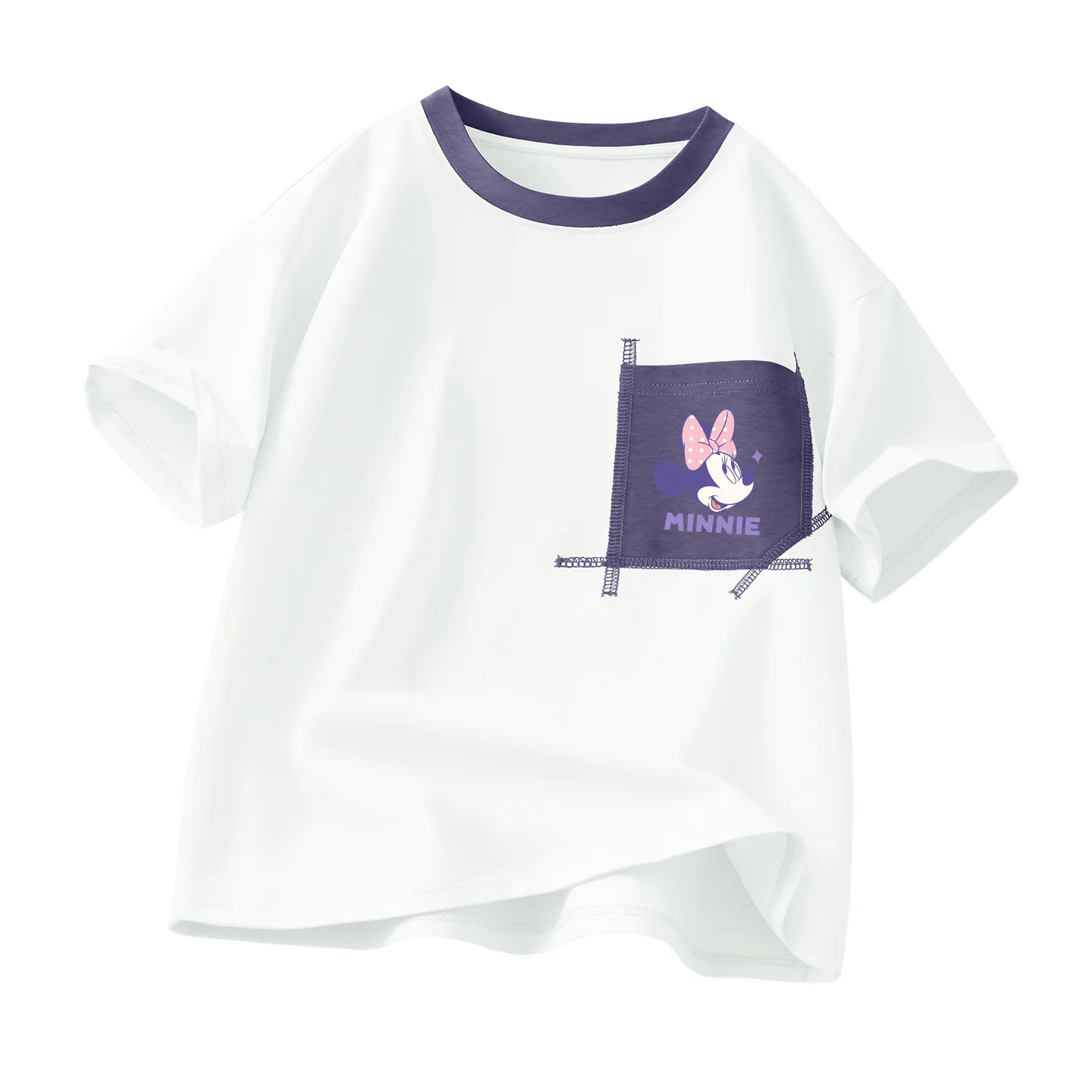 Футболка для детей Crew Neck Moderate Disney, dini knot k белый