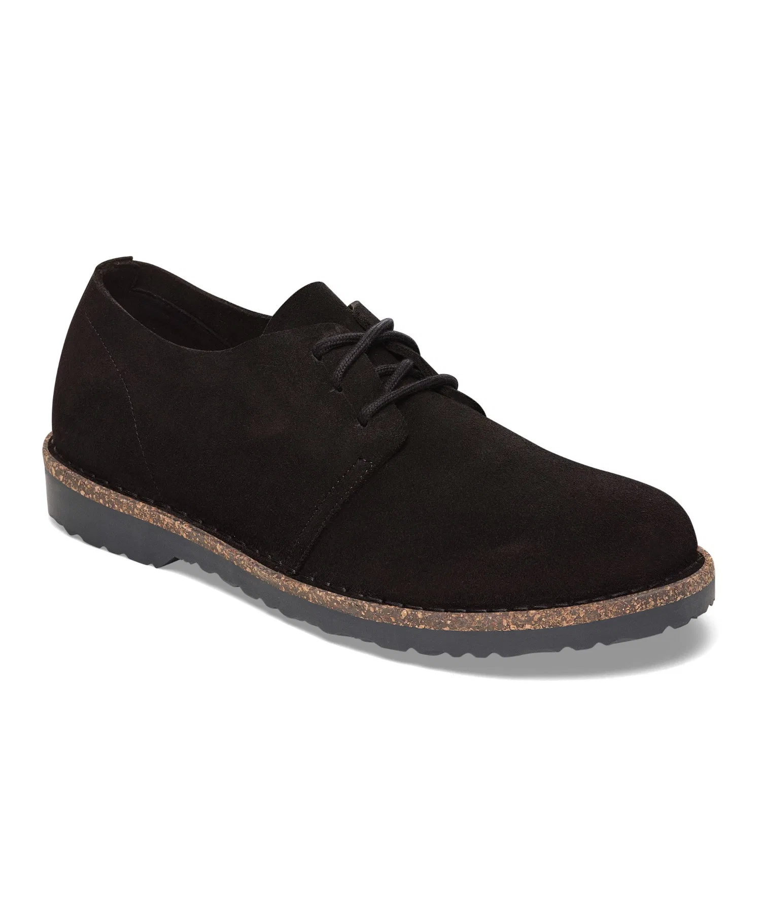 Унисекс мокасины из замши Birkenstock Uppsala Low чёрные