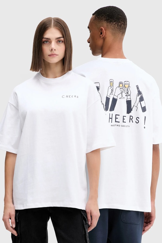 

Хлопковая футболка Kaotiko, белый