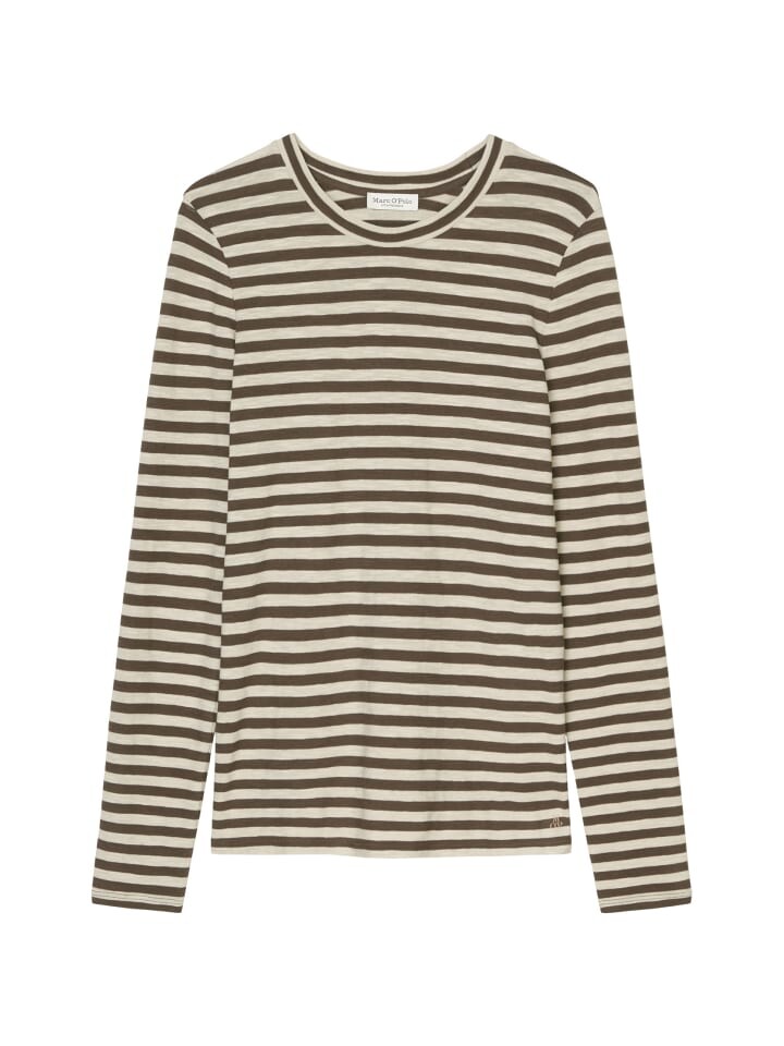 

Лонгслив Marc O'Polo Ringel regular, цвет multi/pure brown