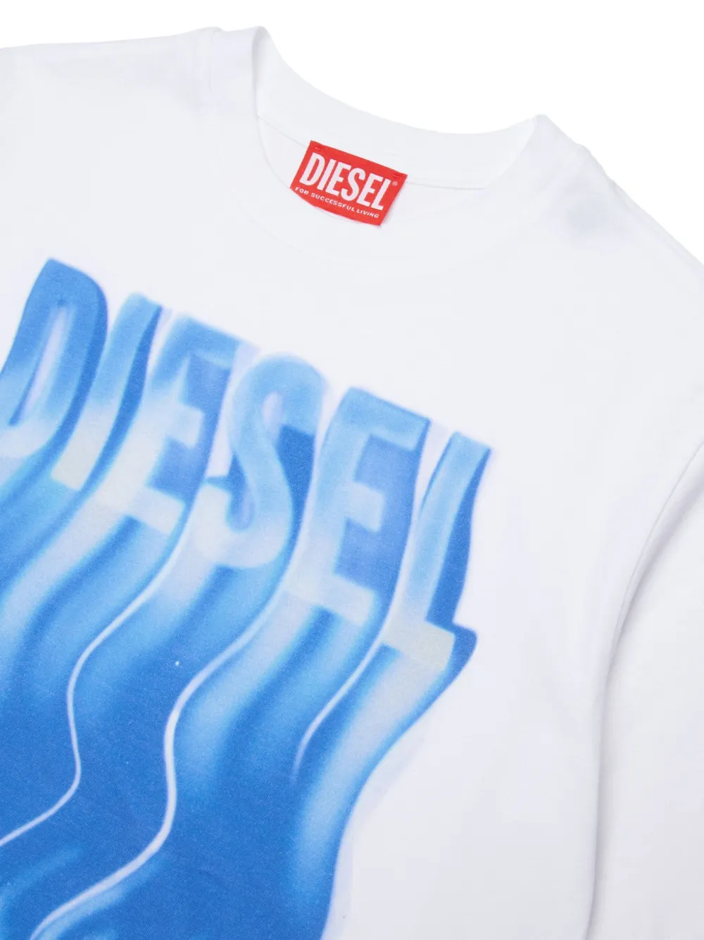 Футболка Twiggily Over с графичным принтом Diesel Kids, белый — фото 3