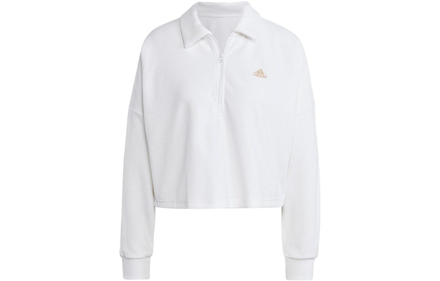 

Свитшот женский белый/золотой Adidas
