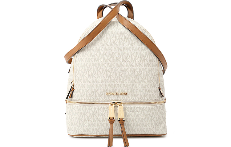 

Рюкзак из ПВХ среднего размера женский ванильно-белый MICHAEL KORS