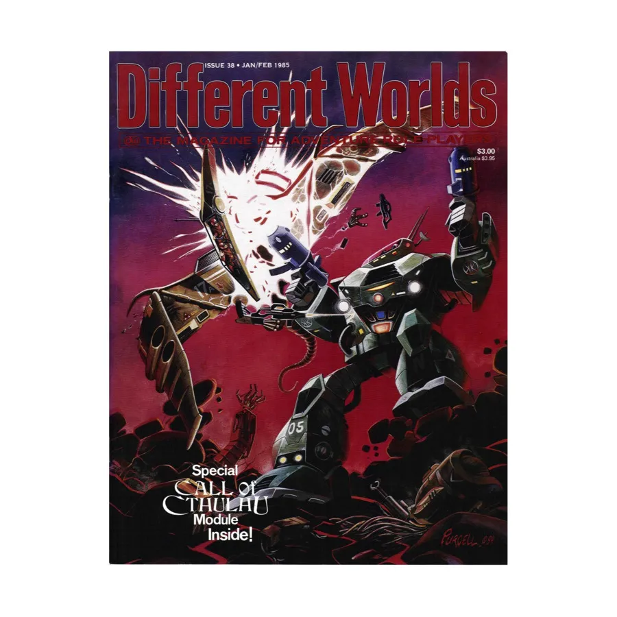 

Журнал #38 "Traveller Variant - Genetic Engineering, Call of Cthulhu Adventure", Different Worlds Magazine
