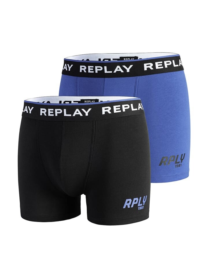 

Боксеры Replay Trunks 2er Pack, синий