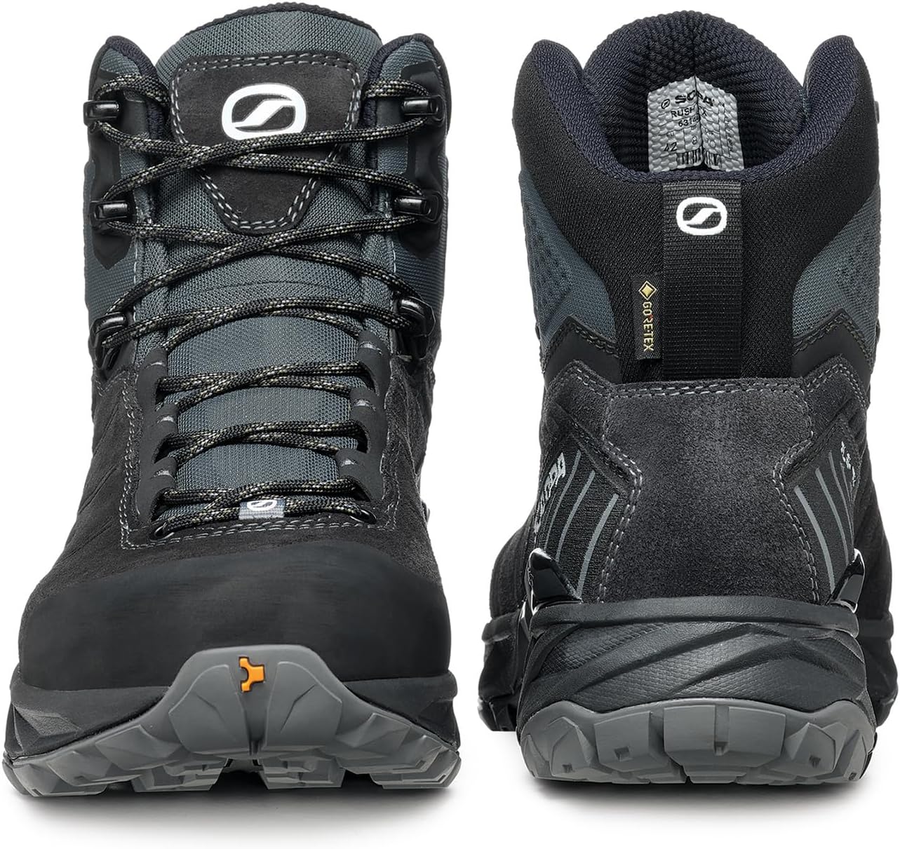 Мужские походные ботинки SCARPA Rush TRK GTX с водонепроницаемой мембраной Gore-Tex, легкие, черный — фото 4