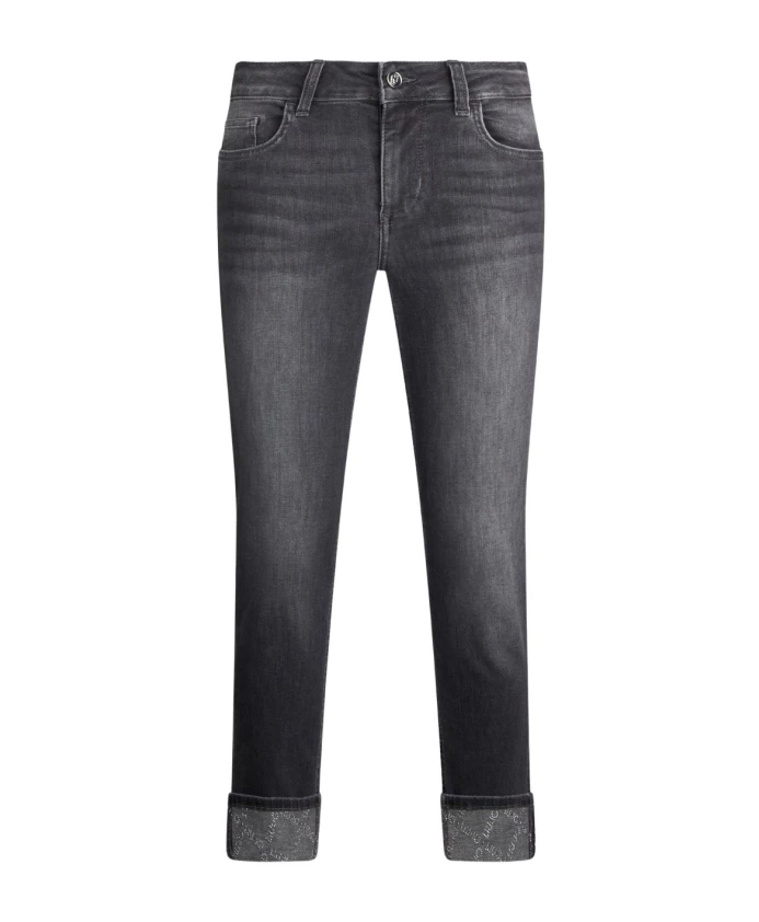 

Темно-Серые джинсы с нашивкой с логотипом. Liu Jo, серый