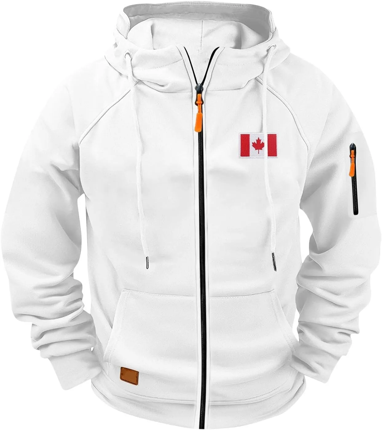 

Мужская худи с капюшоном Canadian Maple Leaf Flag и карманом TXGMNA