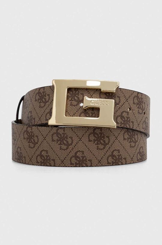 

Ремень женский Guess с монограммой на пряжке, бежевый
