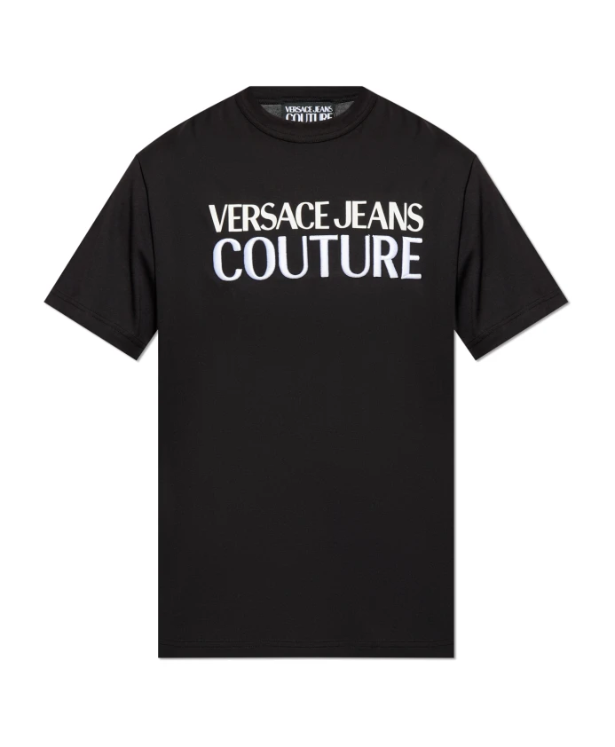 

Футболка с логотипом Versace Jeans Couture, черный