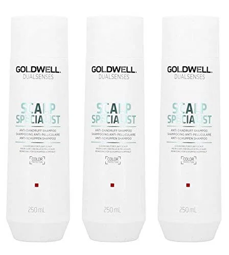 Набор из 3 шампуней против перхоти «Dualsenses Scalp Specialist Anti-Dandruff» 250 мл от Goldwell Goldwell