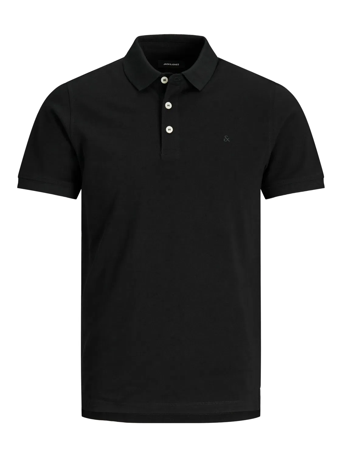 Поло из органического хлопка JACK & JONES Junior, черный