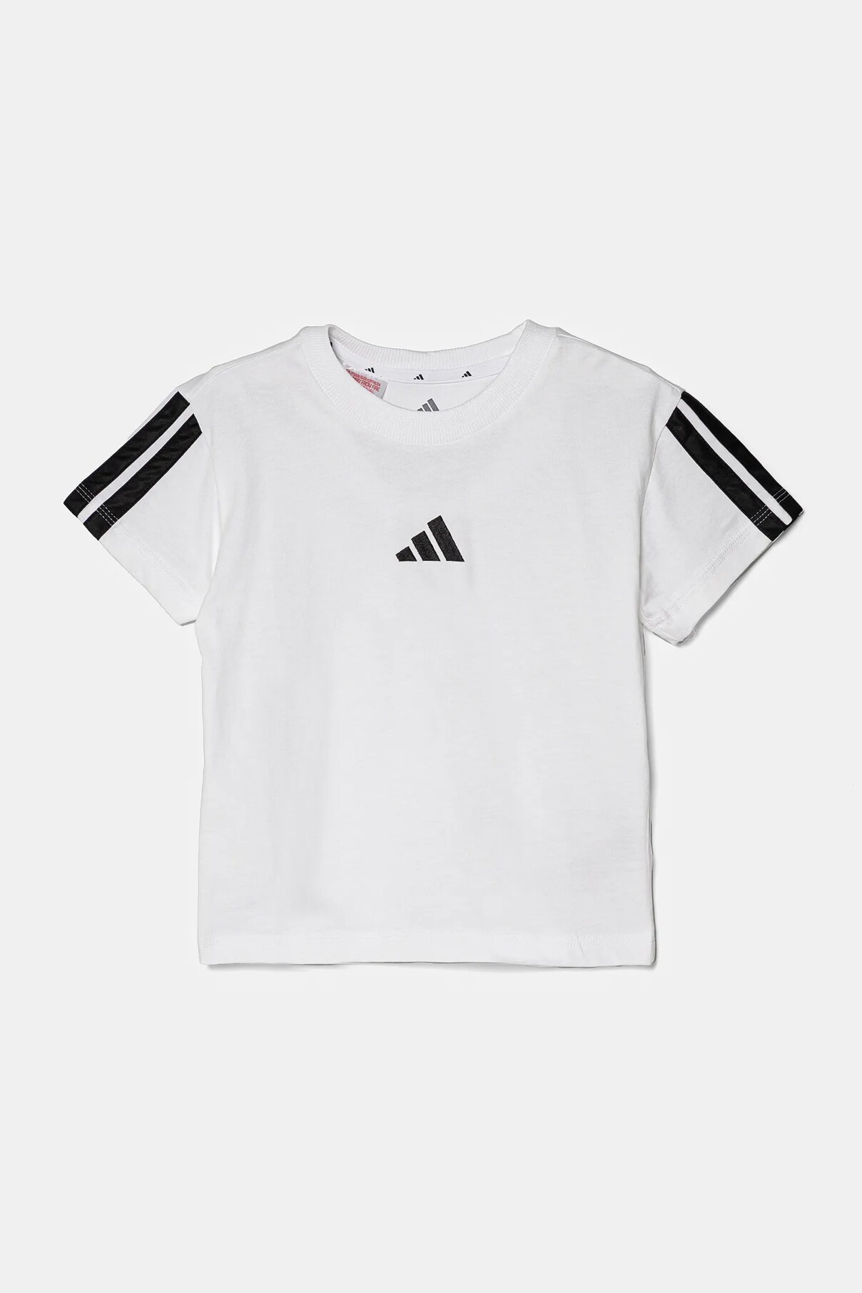 Футболка детская хлопковая Adidas, белый — фото 3