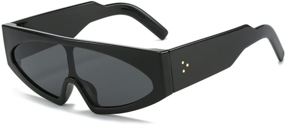 

Солнцезащитные очки «кошачий глаз» для женщин в стиле ретро панк, 1 шт., градиентные, UV400; солнцезащитные очки для мужчин, желейные, с цветными заклепками LANGSER, Black