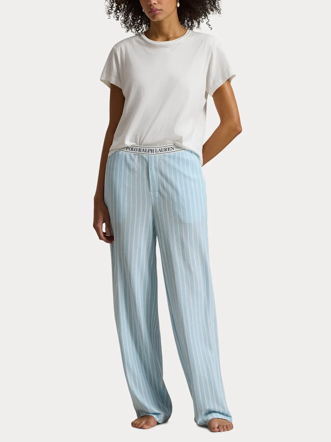 Пижамные штаны 'Вязаные оксфорды' Polo Ralph Lauren, Light Blue — фото 4