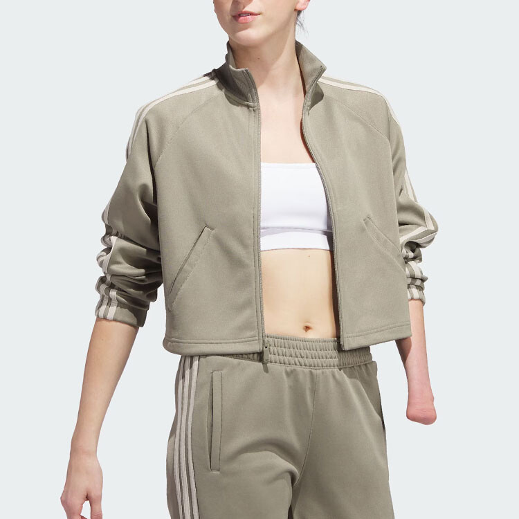 Куртка женская земляно-коричневая Adidas Originals — фото 4