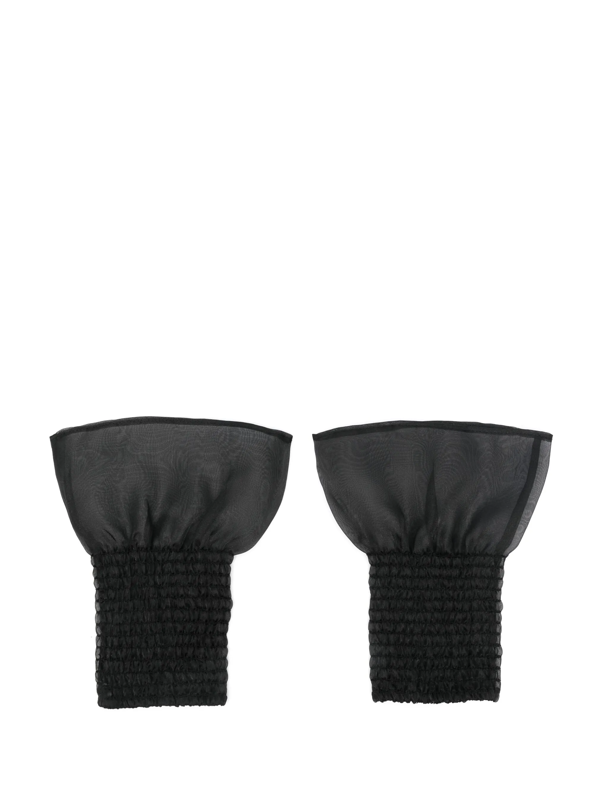 

Манжеты из органзы Ganni, черный