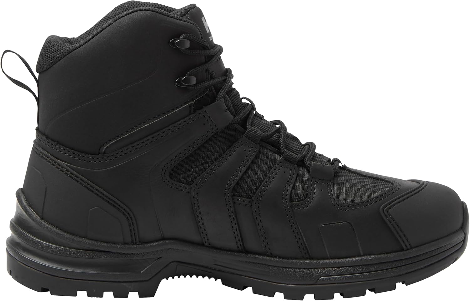 Helly-Hansen Oslo Hiker Mid Aluminum Toe рабочие ботинки для мужчин - легкая кожа и Ripstop с амортизирующими стельками и нескользящей подошвой, рейтинг EH Helly Hansen, 990 Black — фото 2
